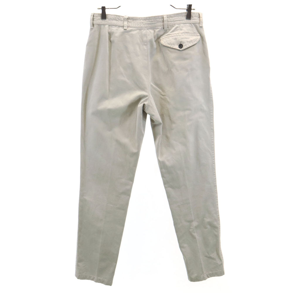 PRADA プラダ イタリア製 ボタンフライ ロングパンツ 46 ベージュ系 メンズ