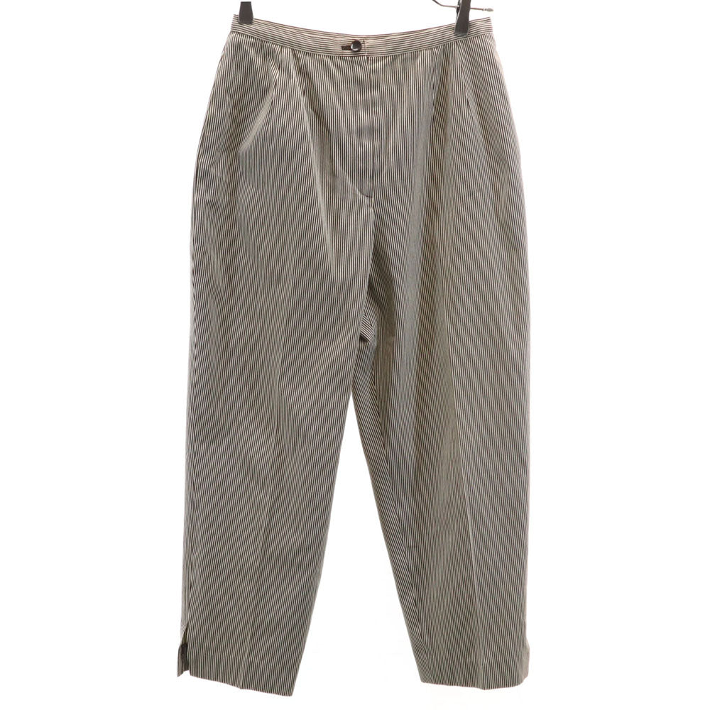 Christian Dior クリスチャンディオール 90s オールド ストライプ柄 ロングパンツ 11 ベージュ 他 レディース