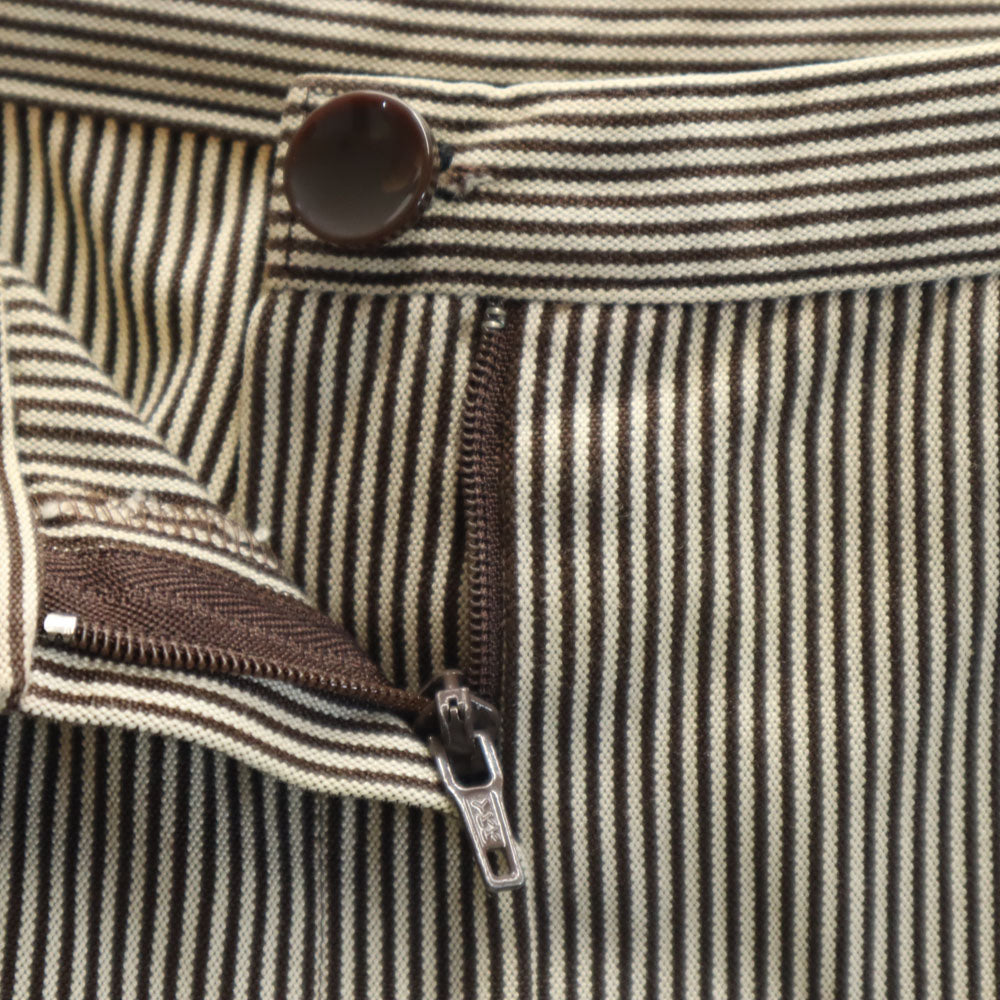 Christian Dior クリスチャンディオール 90s オールド ストライプ柄 ロングパンツ 11 ベージュ 他 レディース