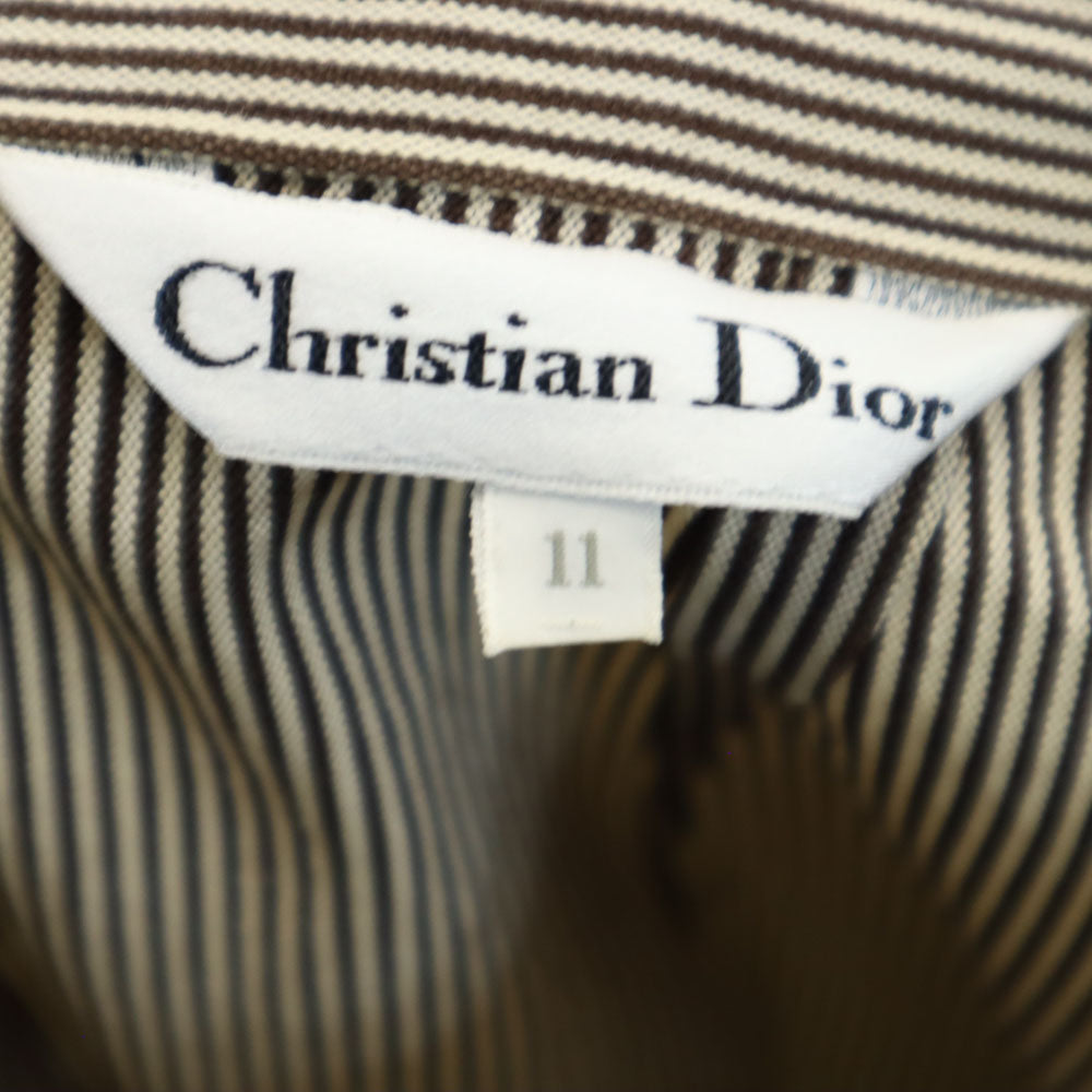 Christian Dior クリスチャンディオール 90s オールド ストライプ柄 ロングパンツ 11 ベージュ 他 レディース