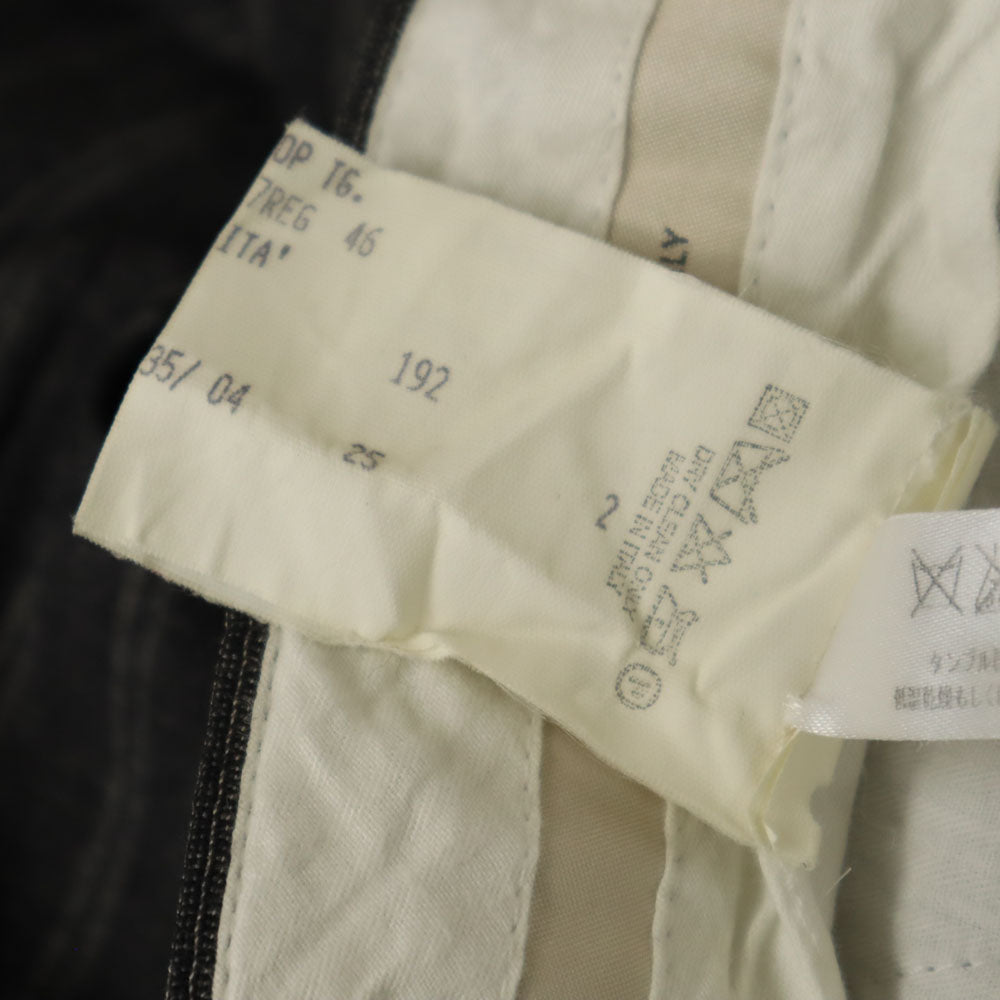 Salvatore Ferragamo サルヴァトーレフェラガモ イタリア製 ストライプ柄 スラックスパンツ 46 チャコールグレー メンズ