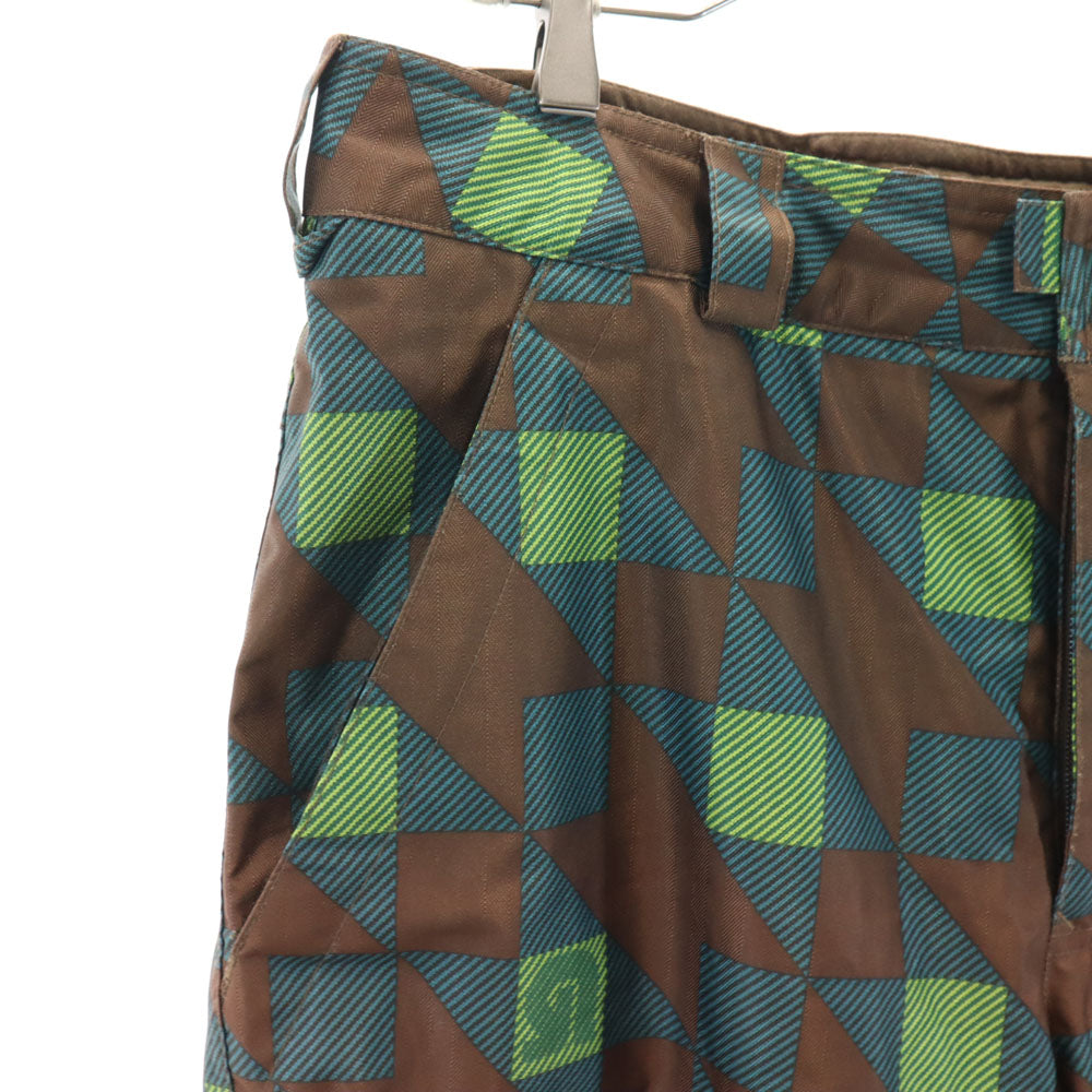 BURTON バートン 総柄 スノーボード パンツ ブラウン スキー メンズ