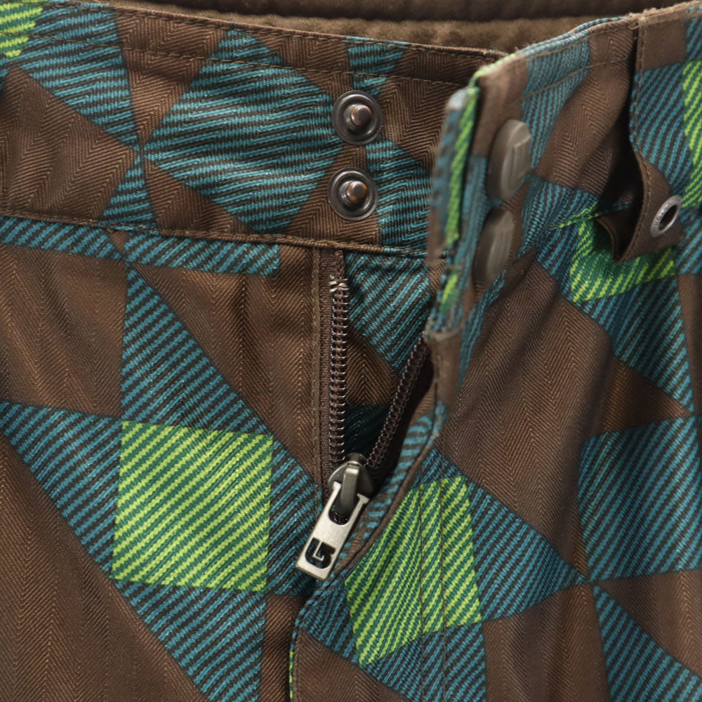 BURTON バートン 総柄 スノーボード パンツ ブラウン スキー メンズ