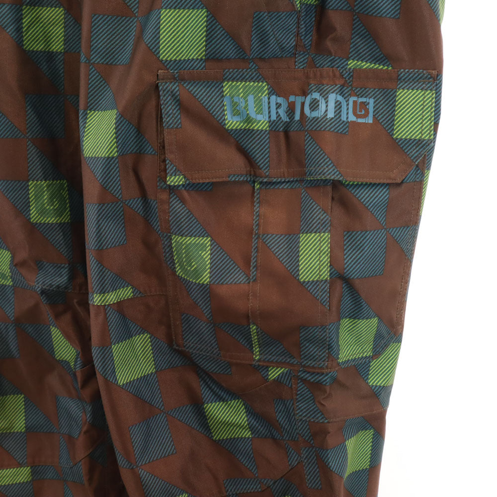 BURTON バートン 総柄 スノーボード パンツ ブラウン スキー メンズ