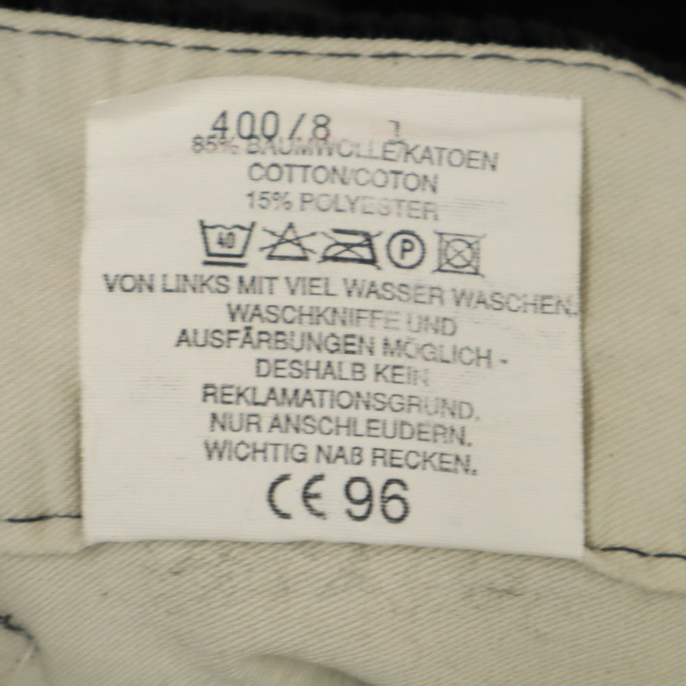 エフエイチビー 80s ヴィンテージ ユーロワーク 木こり ブラックコーズ コーデュロイパンツ 58 ブラック ロガーパンツ メンズ