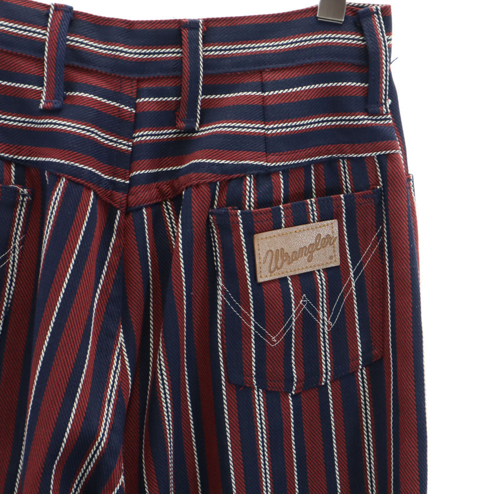 Wrangler ラングラー 70s ヴィンテージ USA製 ストライプ柄 フレアパンツ 14 レッド×ネイビー ブーツカット メンズ