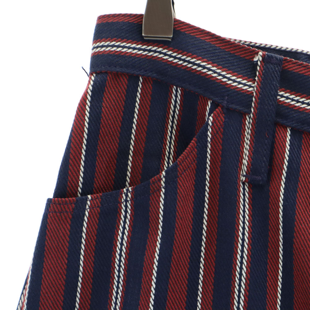 Wrangler ラングラー 70s ヴィンテージ USA製 ストライプ柄 フレアパンツ 14 レッド×ネイビー ブーツカット メンズ