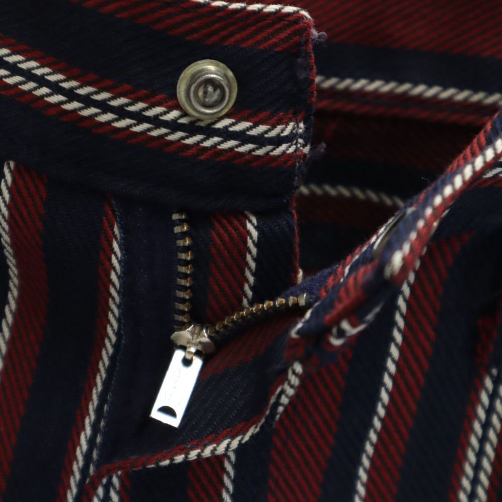 Wrangler ラングラー 70s ヴィンテージ USA製 ストライプ柄 フレアパンツ 14 レッド×ネイビー ブーツカット メンズ