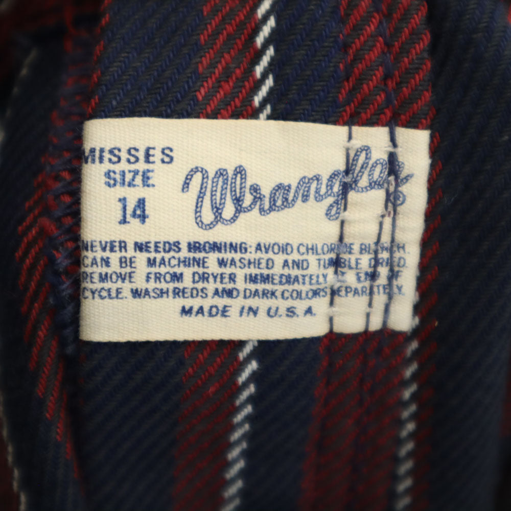 Wrangler ラングラー 70s ヴィンテージ USA製 ストライプ柄 フレアパンツ 14 レッド×ネイビー ブーツカット メンズ