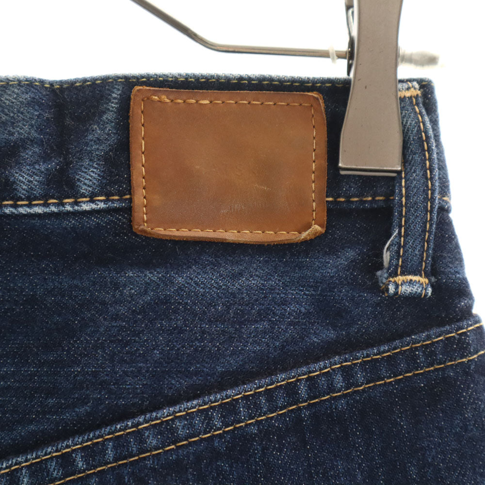 ハツキ テーパードデニムパンツ 0 インディゴブルー ジーンズ ボタンフライ メンズ