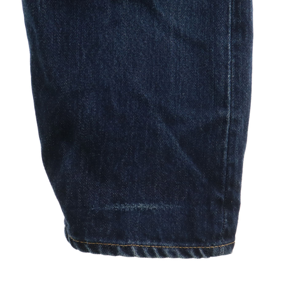 ハツキ テーパードデニムパンツ 0 インディゴブルー ジーンズ ボタンフライ メンズ