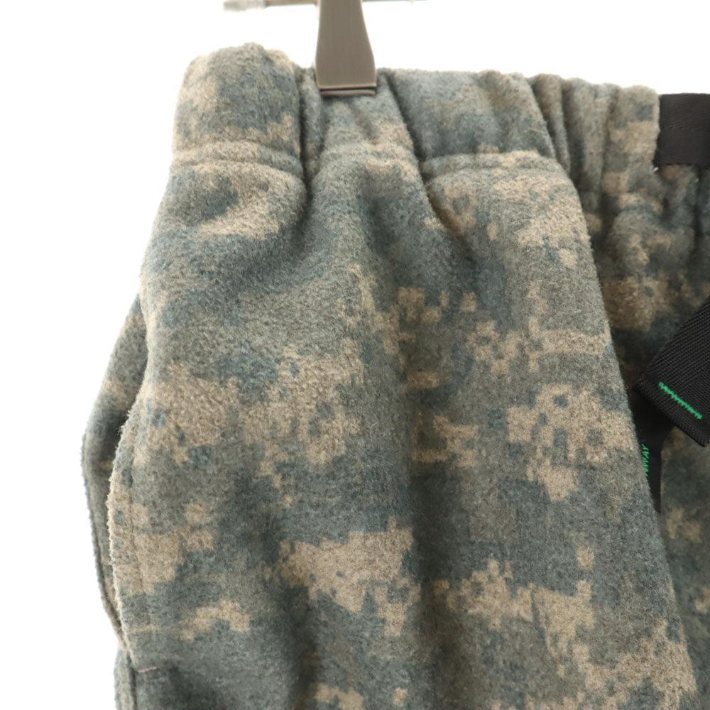 WILDTHINGS ワイルドシングス ウールブレンド モザイクカモフラ ロングパンツ S カーキ系 メンズ