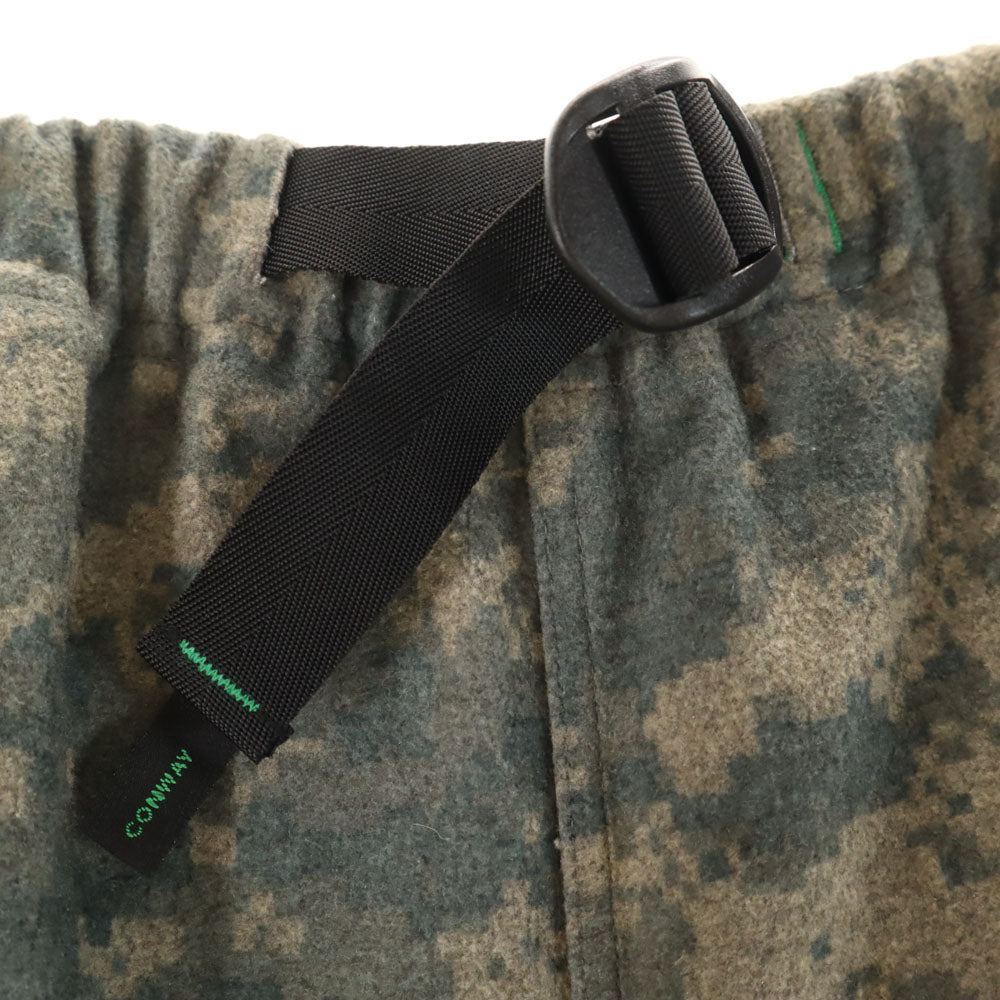 WILDTHINGS ワイルドシングス ウールブレンド モザイクカモフラ ロングパンツ S カーキ系 メンズ