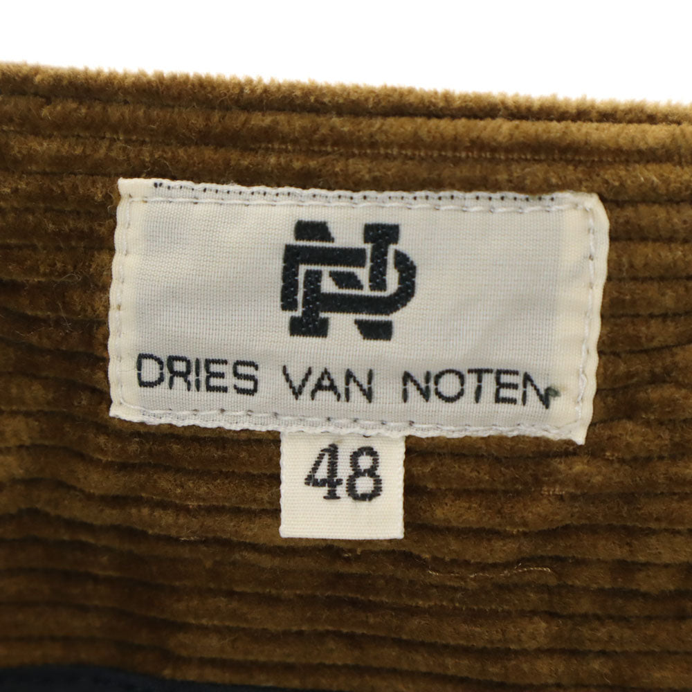 DRIES VAN NOTEN ドリスヴァンノッテン 90s オールド 太畝 コーデュロイパンツ 48 ブラウン メンズ