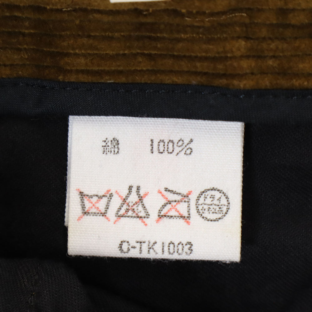DRIES VAN NOTEN ドリスヴァンノッテン 90s オールド 太畝 コーデュロイパンツ 48 ブラウン メンズ