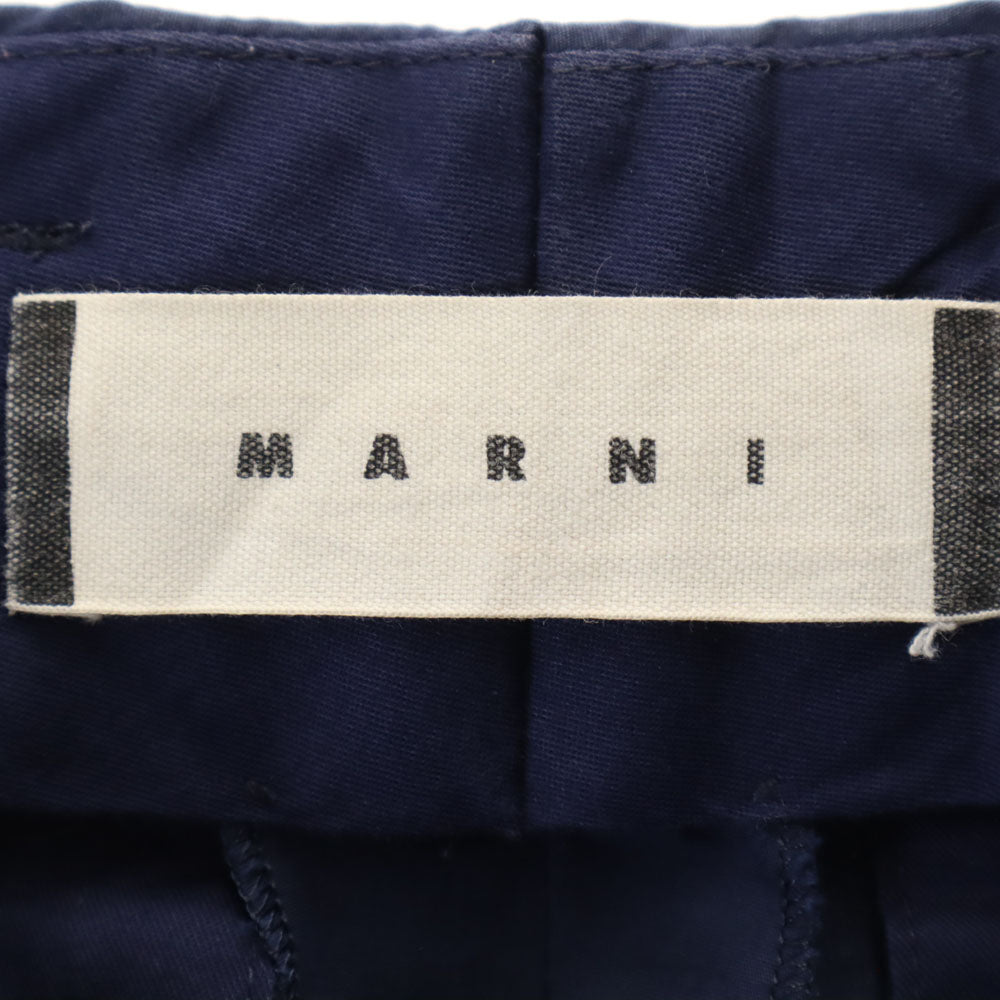 MARNI マルニ イタリア製 ボタンフライ コットンパンツ 44 ブルー メンズ
