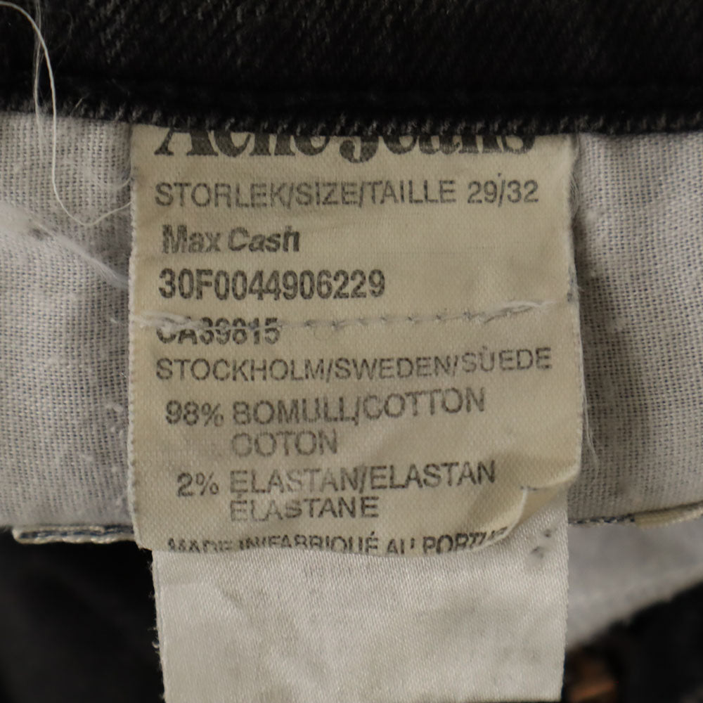 Acne Jeans アクネジーンズ ポルトガル製 ストレッチパンツ w29 ブラック ジーンズ メンズ