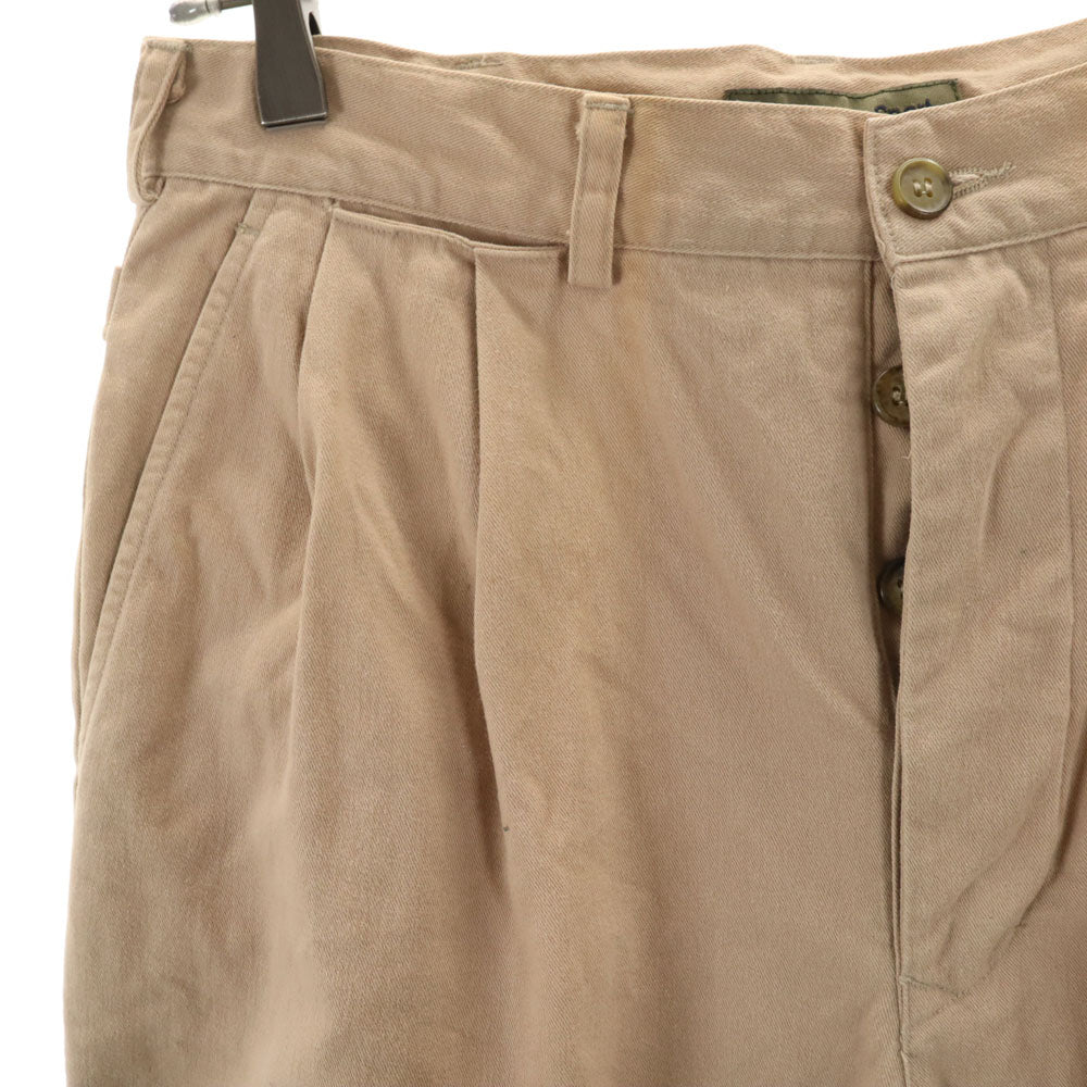 カルバンクラインスポーツ 90s 00s オールド タック パンツ w31 ベージュ系 ボタンフライ メンズ