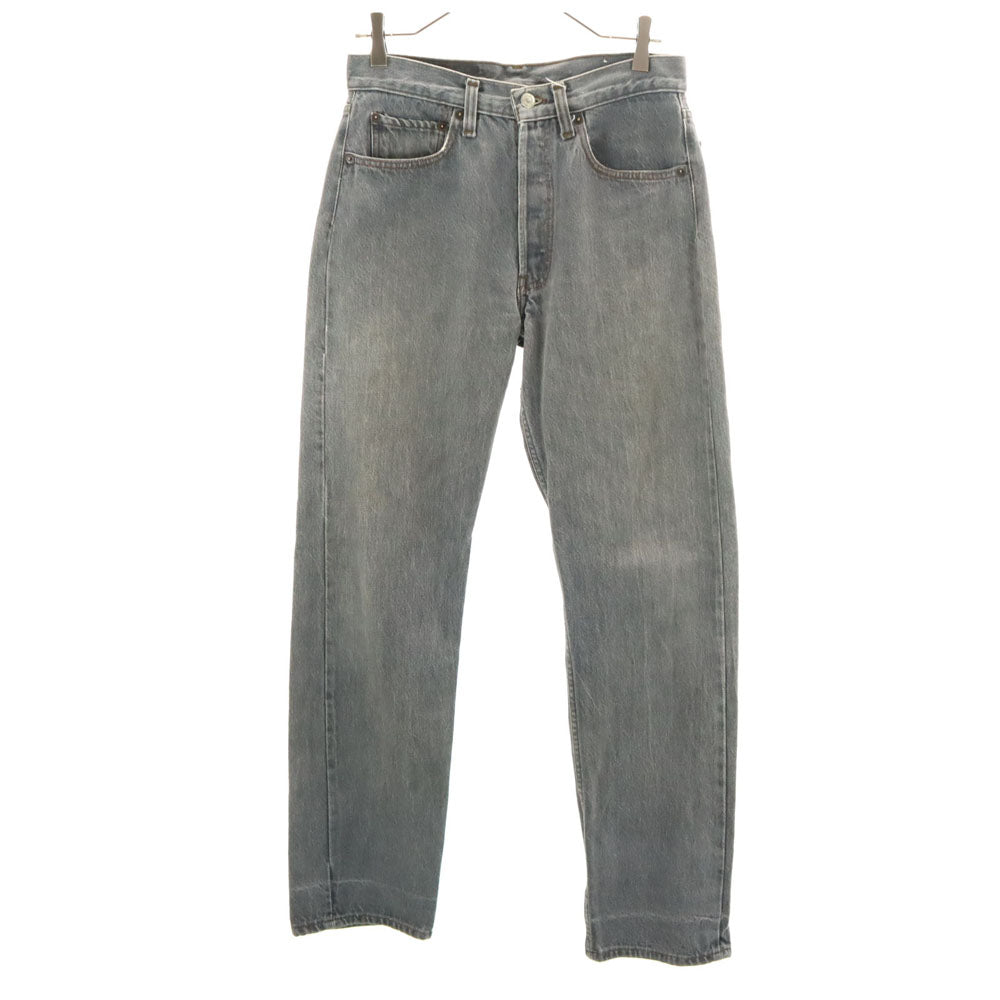 Levi's リーバイス 80s 501-0658 後染め ブラック ヴィンテージ カラー デニムパンツ W31 グレー ジーンズ ボタンフライ メンズ