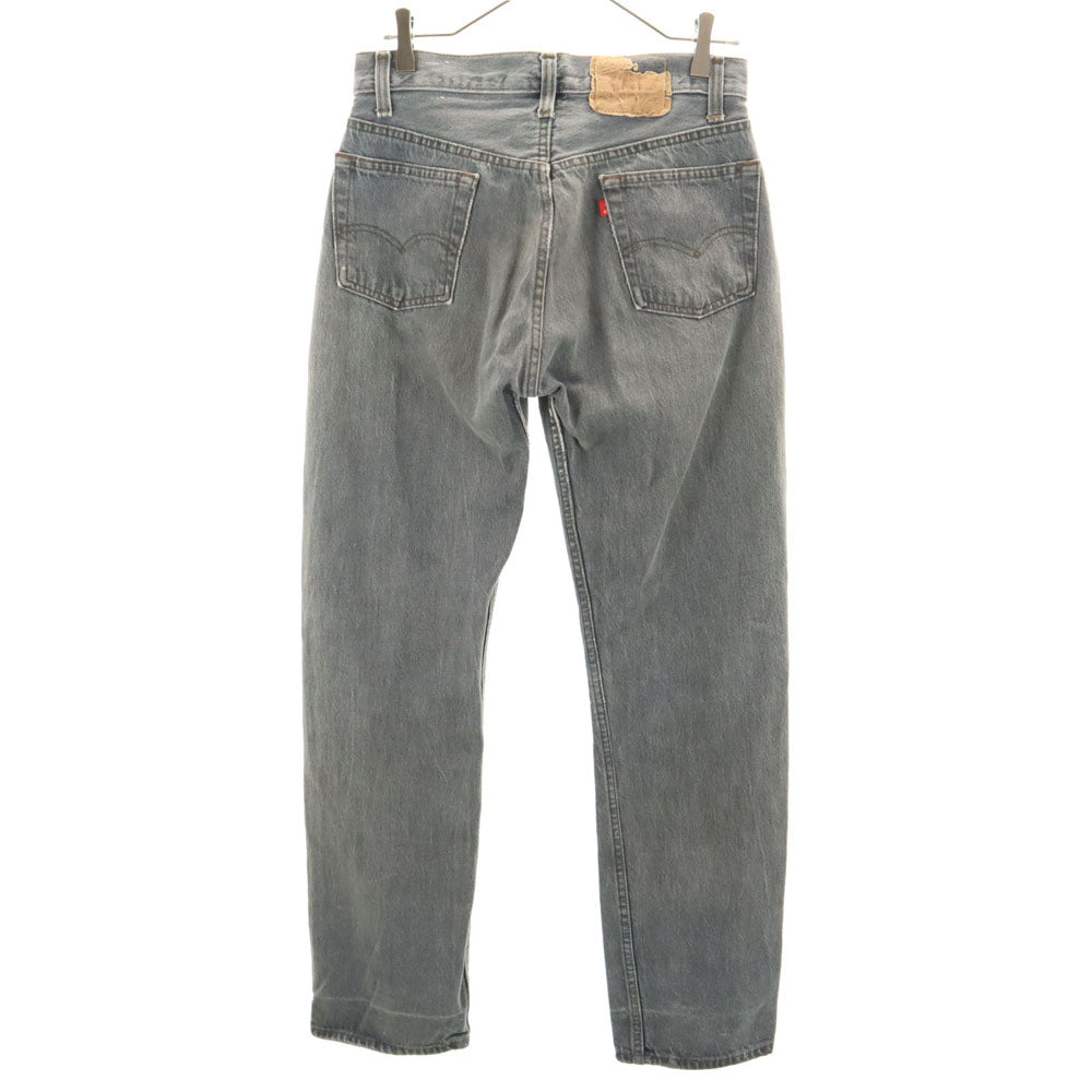 Levi's リーバイス 80s 501-0658 後染め ブラック ヴィンテージ カラー デニムパンツ W31 グレー ジーンズ ボタンフライ メンズ