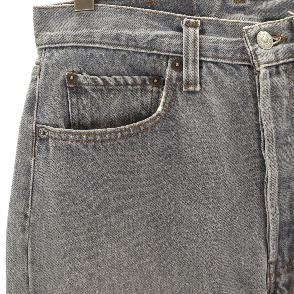Levi's リーバイス 80s 501-0658 後染め ブラック ヴィンテージ カラー デニムパンツ W31 グレー ジーンズ ボタンフライ メンズ