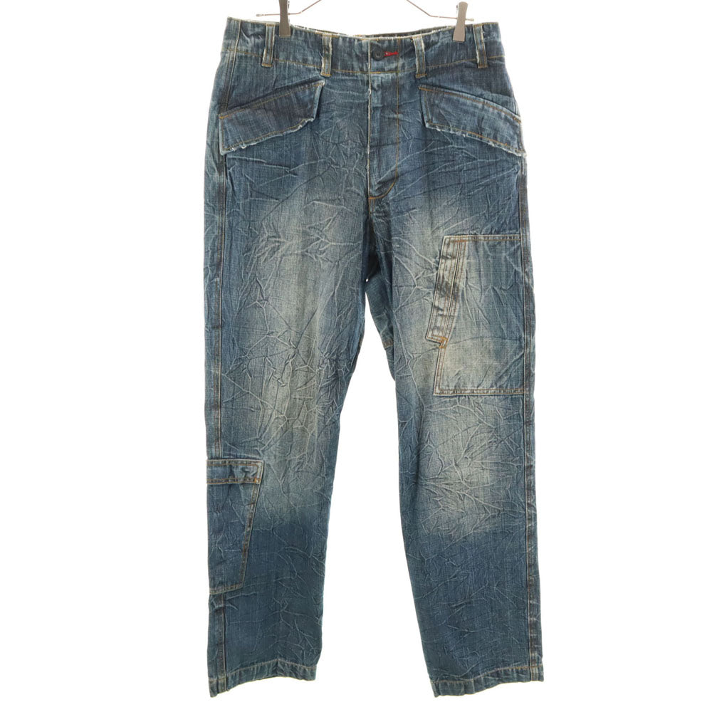 WOOLRICH ウールリッチ シワ加工 ストレートデニムパンツ w34 ジーンズ メンズ