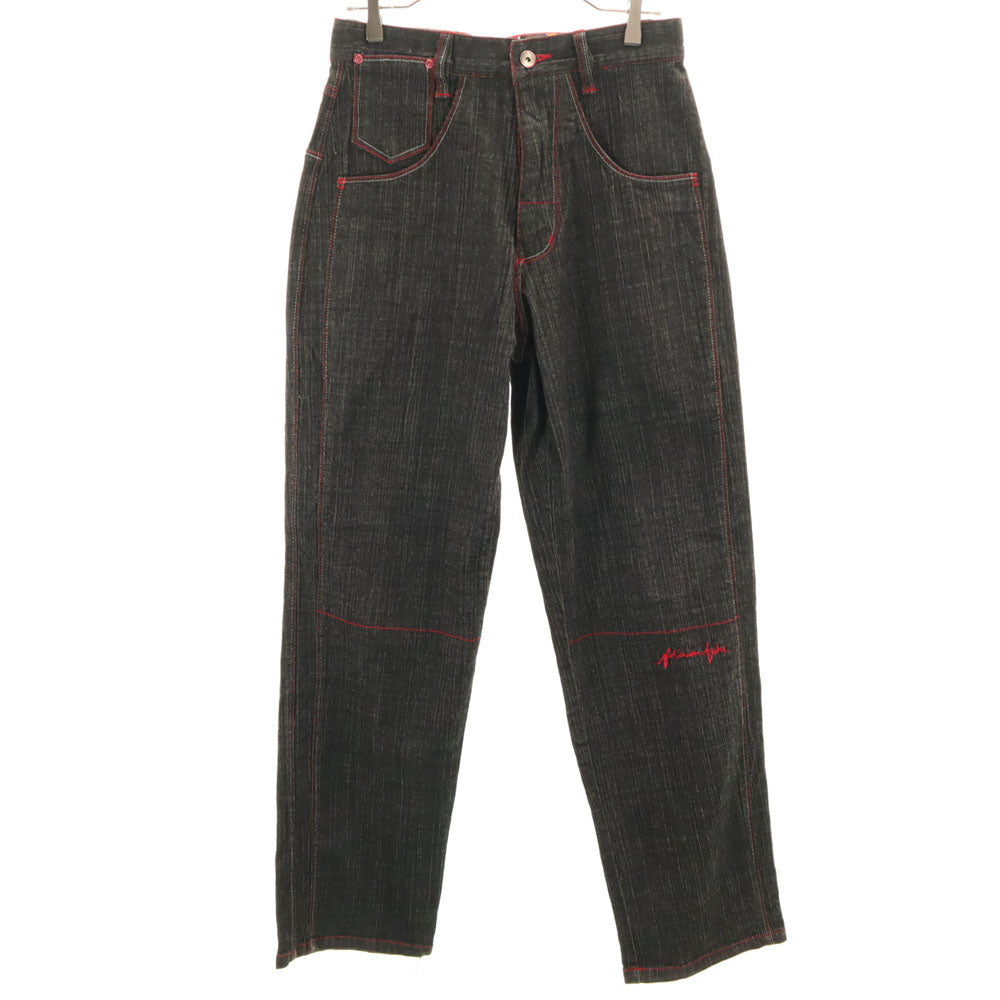 フラチナムフブ ストレートデニムパンツ ブラック Platinum Fubu