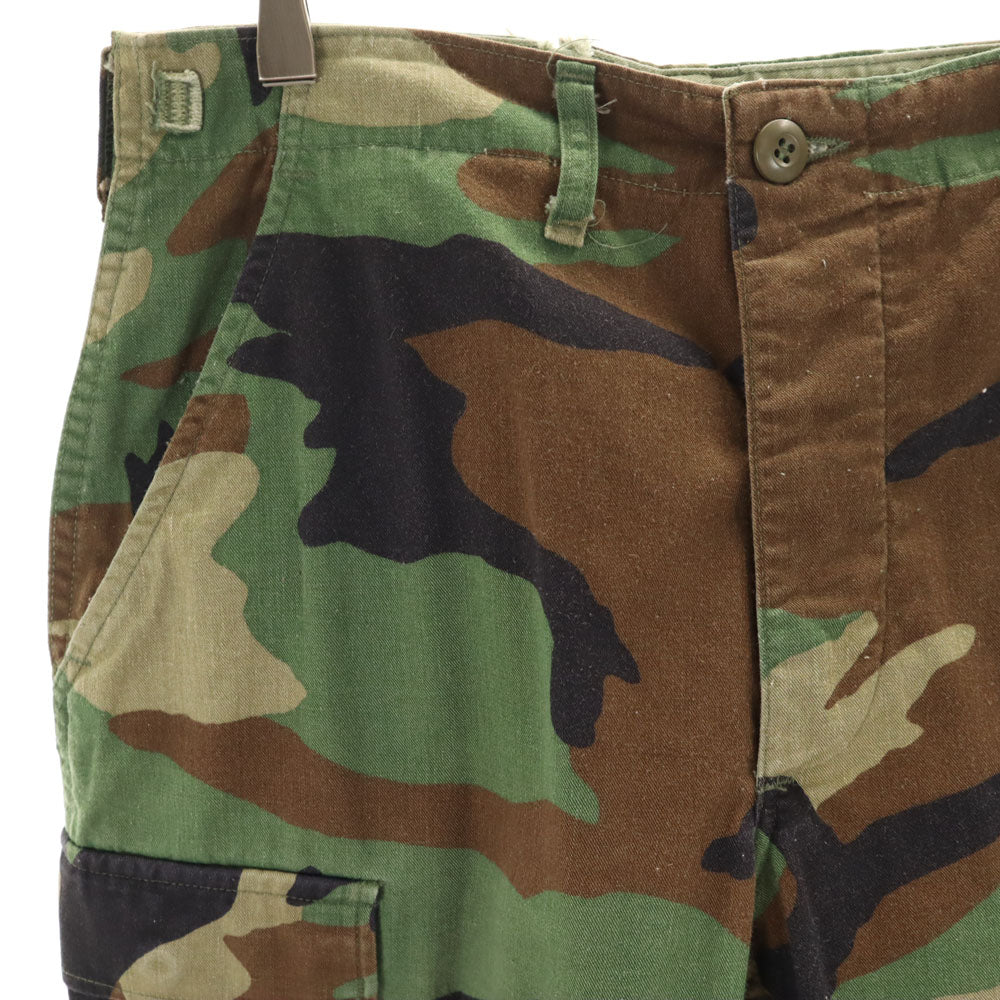 US ARMY アメリカ軍 90s オールド SPO カモフラ柄 ミリタリー カーゴパンツ w27 カーキ系 迷彩 メンズ