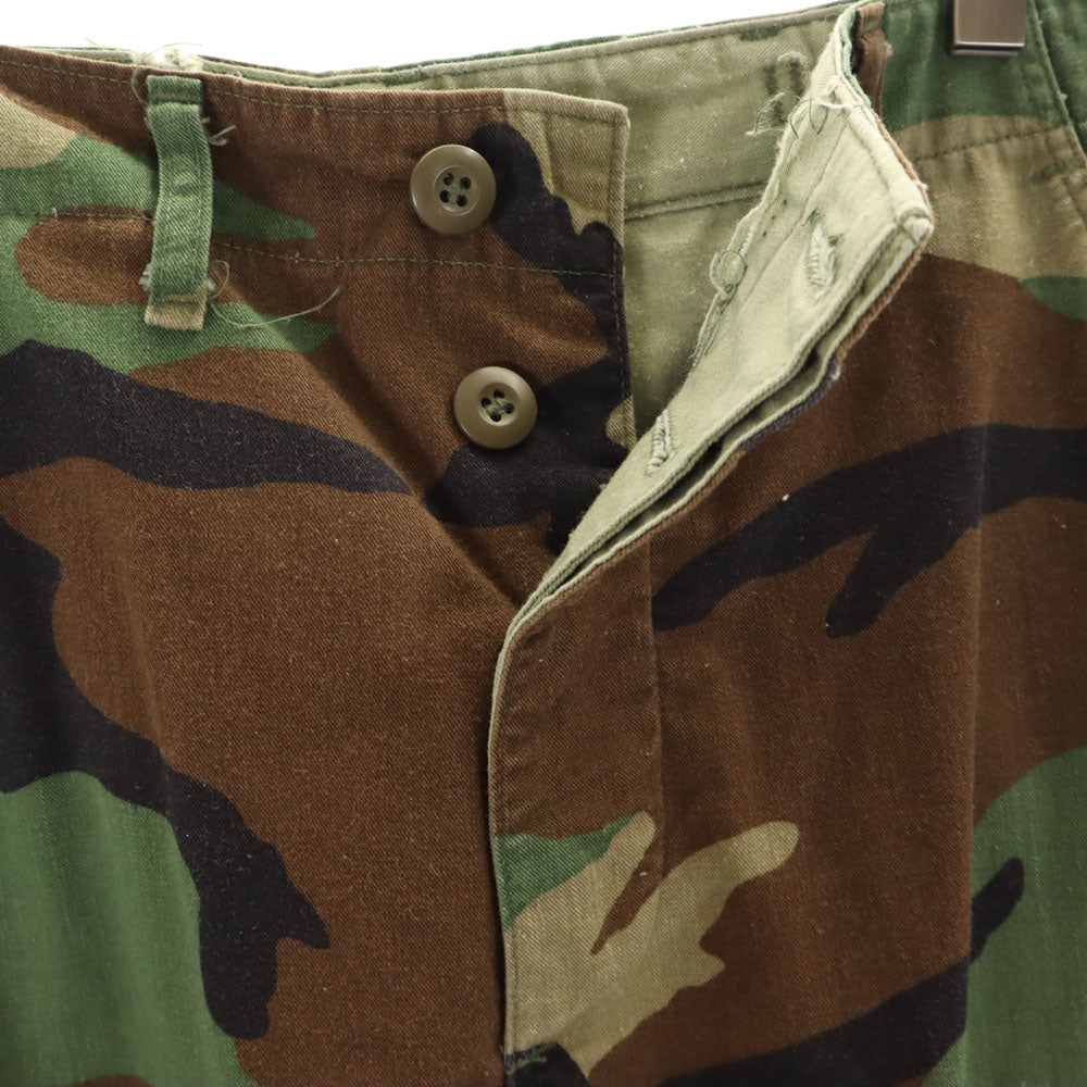 US ARMY アメリカ軍 90s オールド SPO カモフラ柄 ミリタリー カーゴパンツ w27 カーキ系 迷彩 メンズ