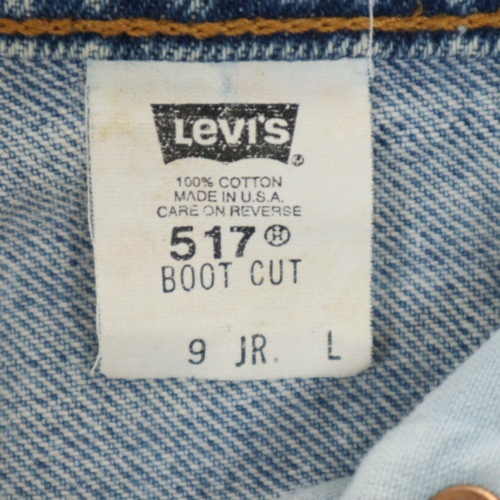 Levi's リーバイス 90s 517-4892 USA製 オールド ブーツカットデニムパンツ L ブルー ジーンズ メンズ