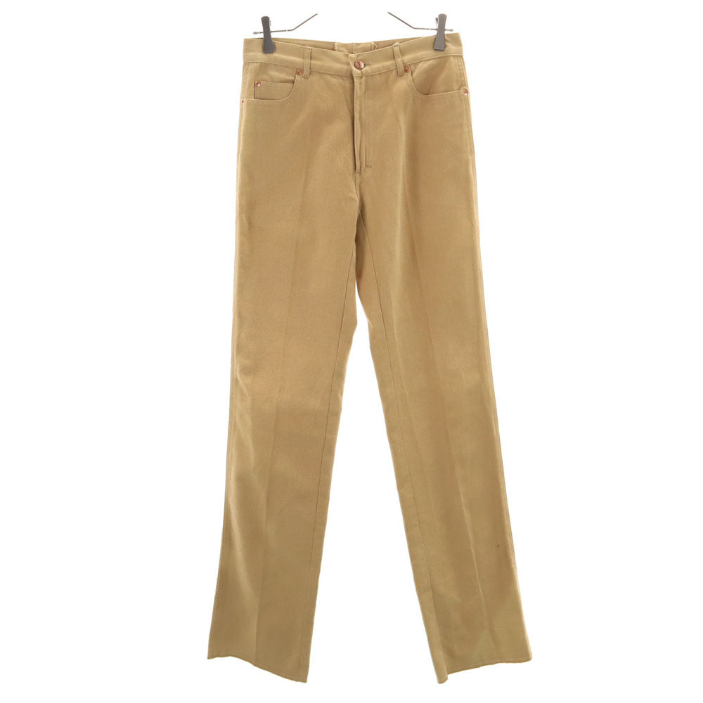 YVES SAINT LAURENT イヴサンローラン 80s 英国製 片爪YKK ヴィンテージ コットンパンツ w30 ベージュ メンズ