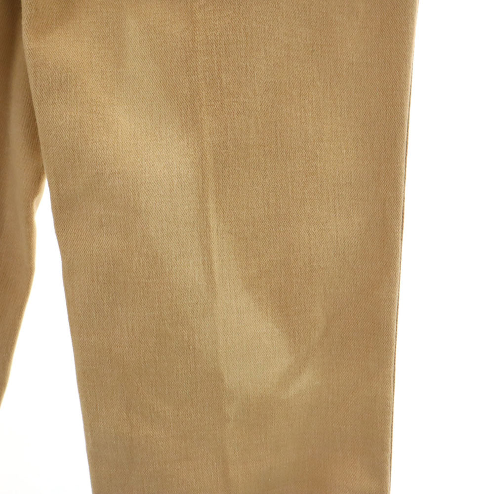 YVES SAINT LAURENT イヴサンローラン 80s 英国製 片爪YKK ヴィンテージ コットンパンツ w30 ベージュ メンズ