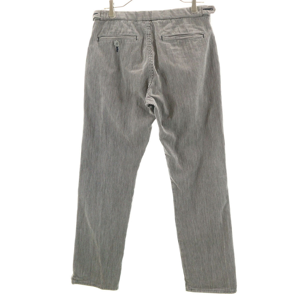 COMME des GARCONS HOMME PLUS コムデギャルソンオムプリュス 2001年 00s 日本製 ストライプ柄 ロングパンツ M ブラック 他 メンズ