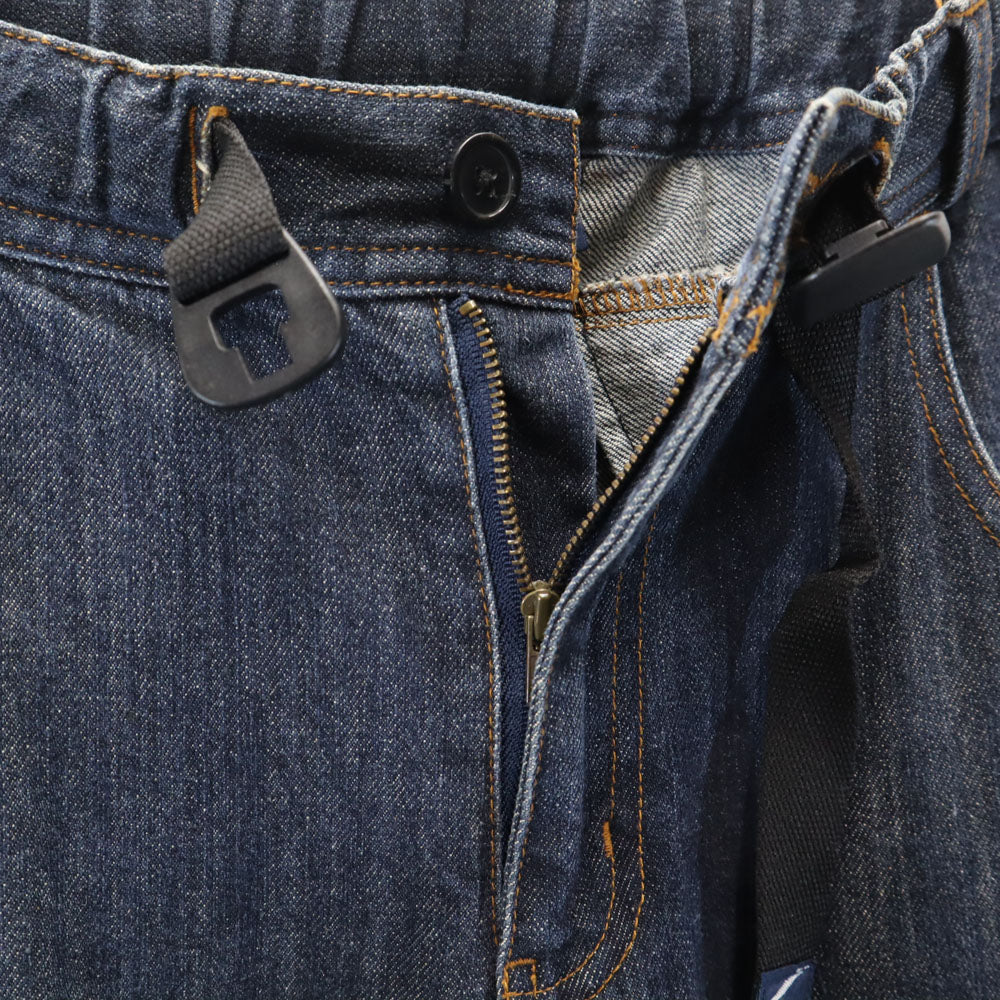 マウンテンマニア デニム アウトドアパンツ S ネイビー クライミング メンズ