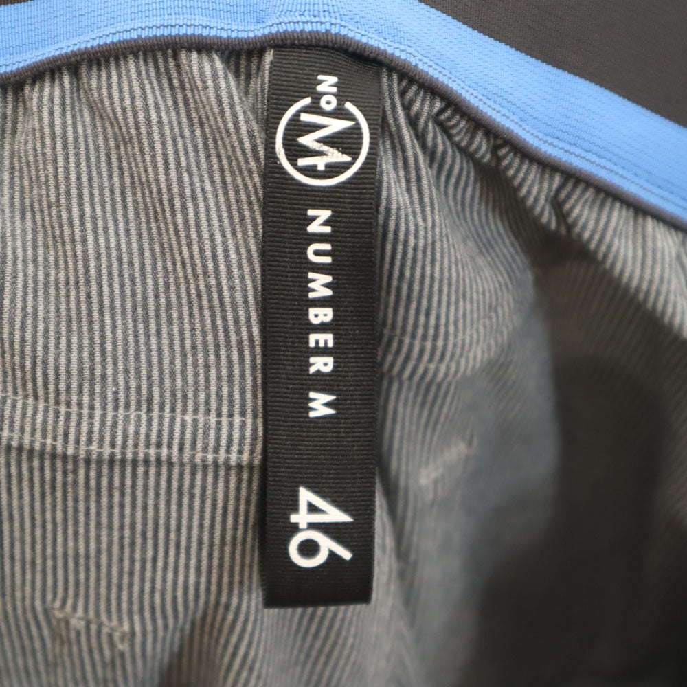 NUMBER M ナンバーエム 日本製 コーデュロイパンツ 46 グレー メンズ