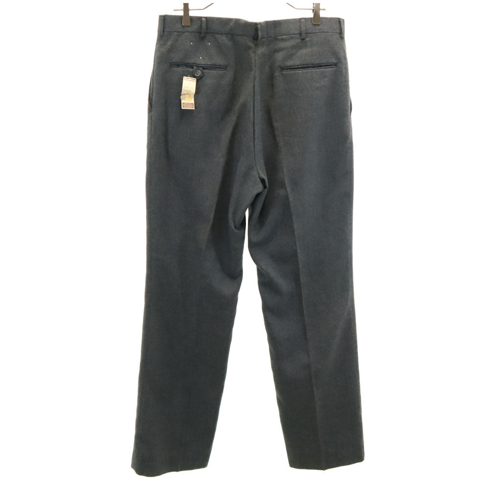 ブラッドリーズ 80s ヴィンテージ デッドストック スラックスパンツ W36 チャコールグレー メンズ