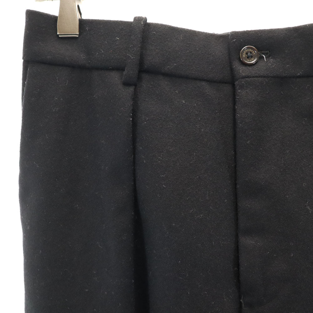 マーカウェア ウール 日本製 タック スラックスパンツ 2 ブラック markaware レディース