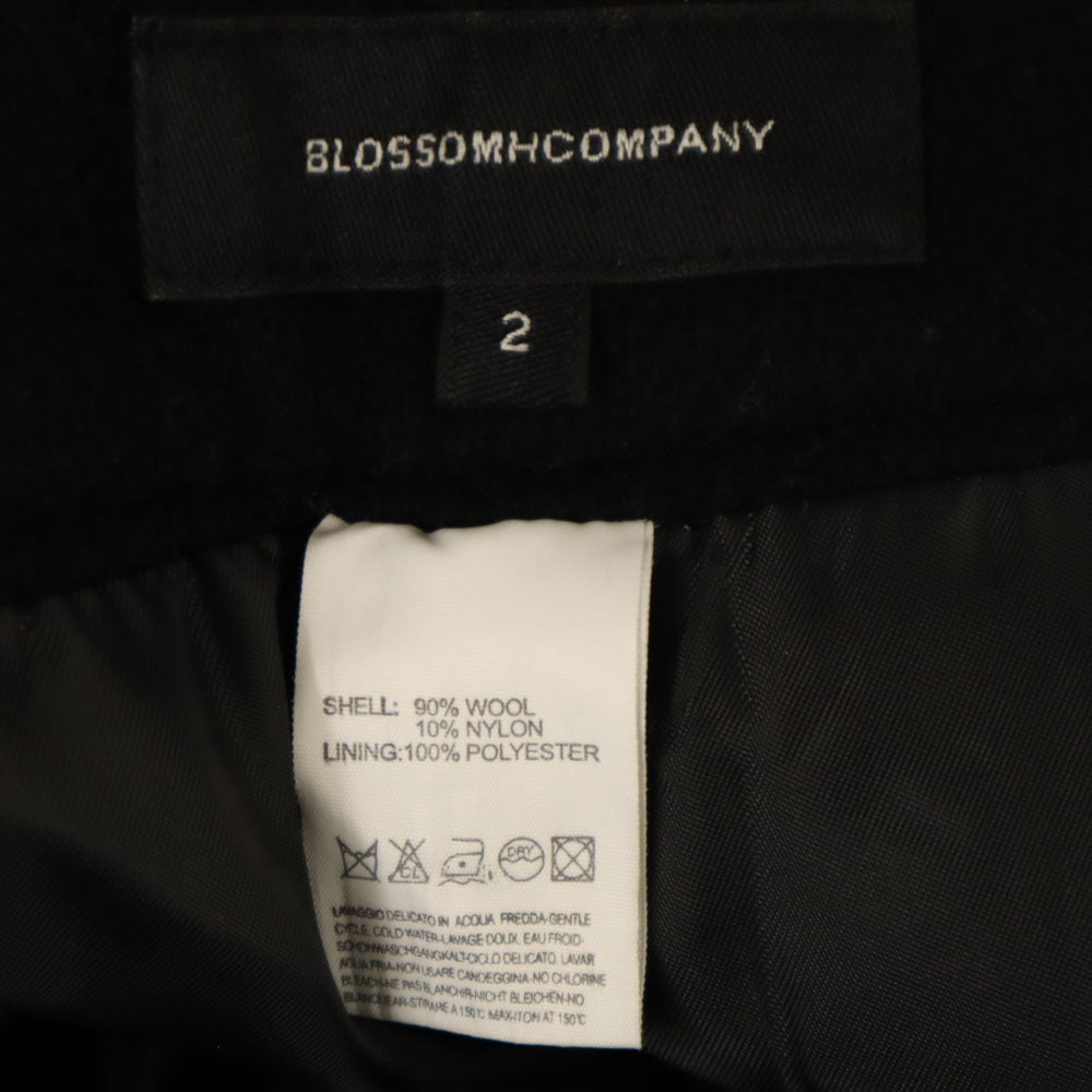 BLOSSOMHCOMPANY ブロッサムカンパニー ウール ワイドパンツ 2 ブラック レディース