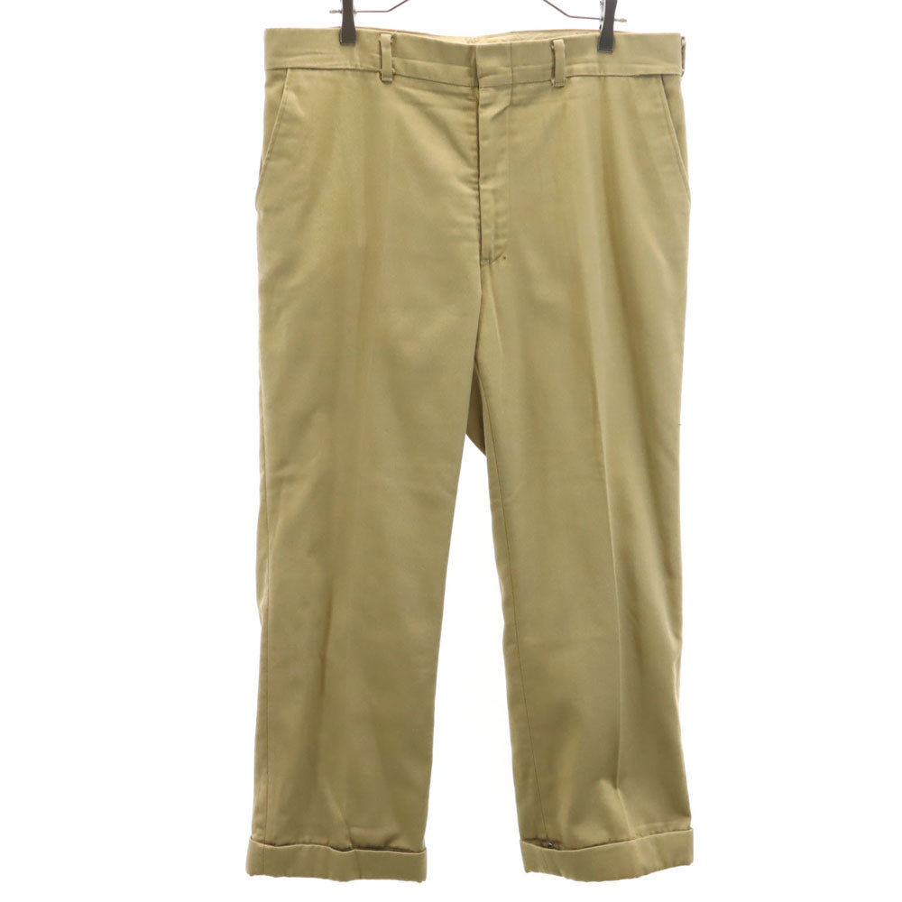 WOOLRICH ウールリッチ 70s ヴィンテージ 白タグ ロケットタロン スラックスパンツ ベージュ メンズ