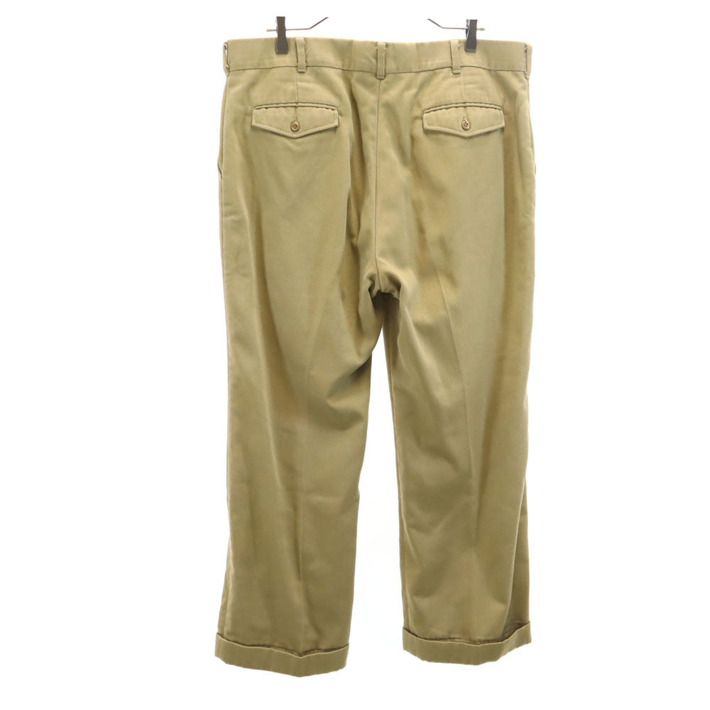 WOOLRICH ウールリッチ 70s ヴィンテージ 白タグ ロケットタロン スラックスパンツ ベージュ メンズ