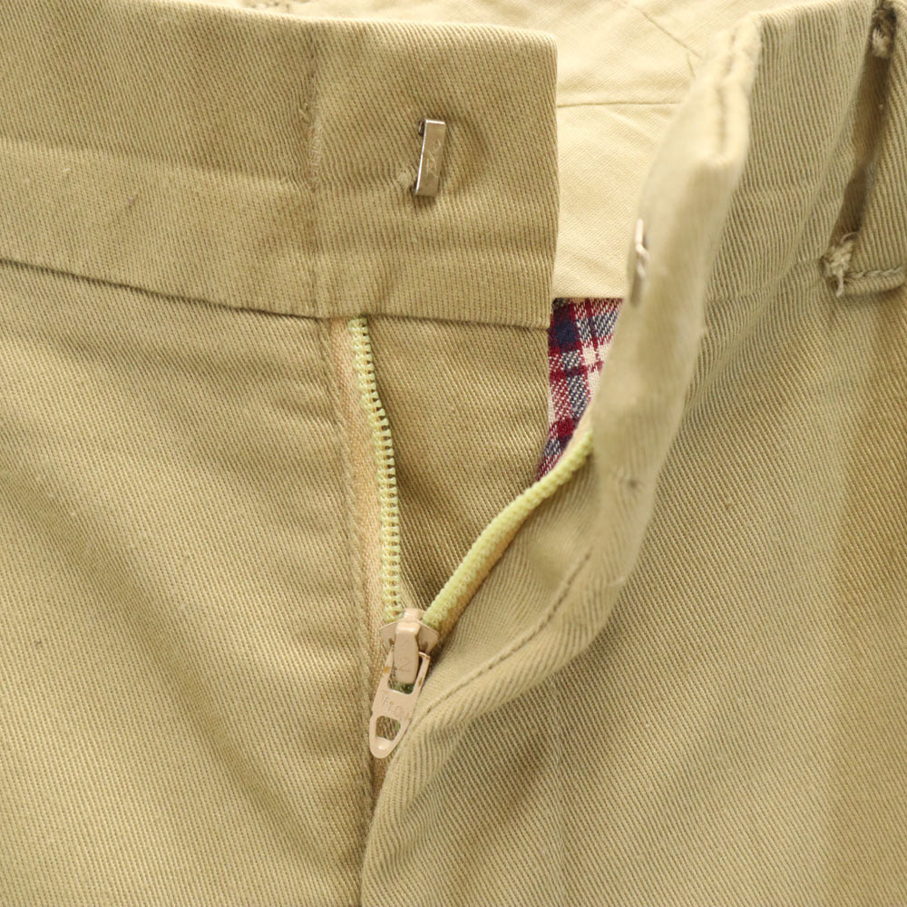 WOOLRICH ウールリッチ 70s ヴィンテージ 白タグ ロケットタロン スラックスパンツ ベージュ メンズ
