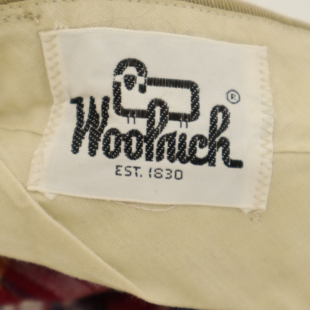 WOOLRICH ウールリッチ 70s ヴィンテージ 白タグ ロケットタロン スラックスパンツ ベージュ メンズ