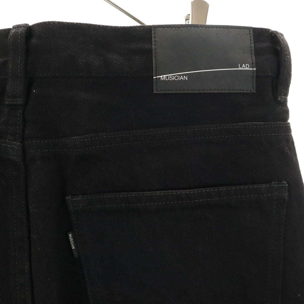 LAD MUSICIAN ラッドミュージシャン テーパードデニムパンツ 42 ブラック ジーンズ メンズ