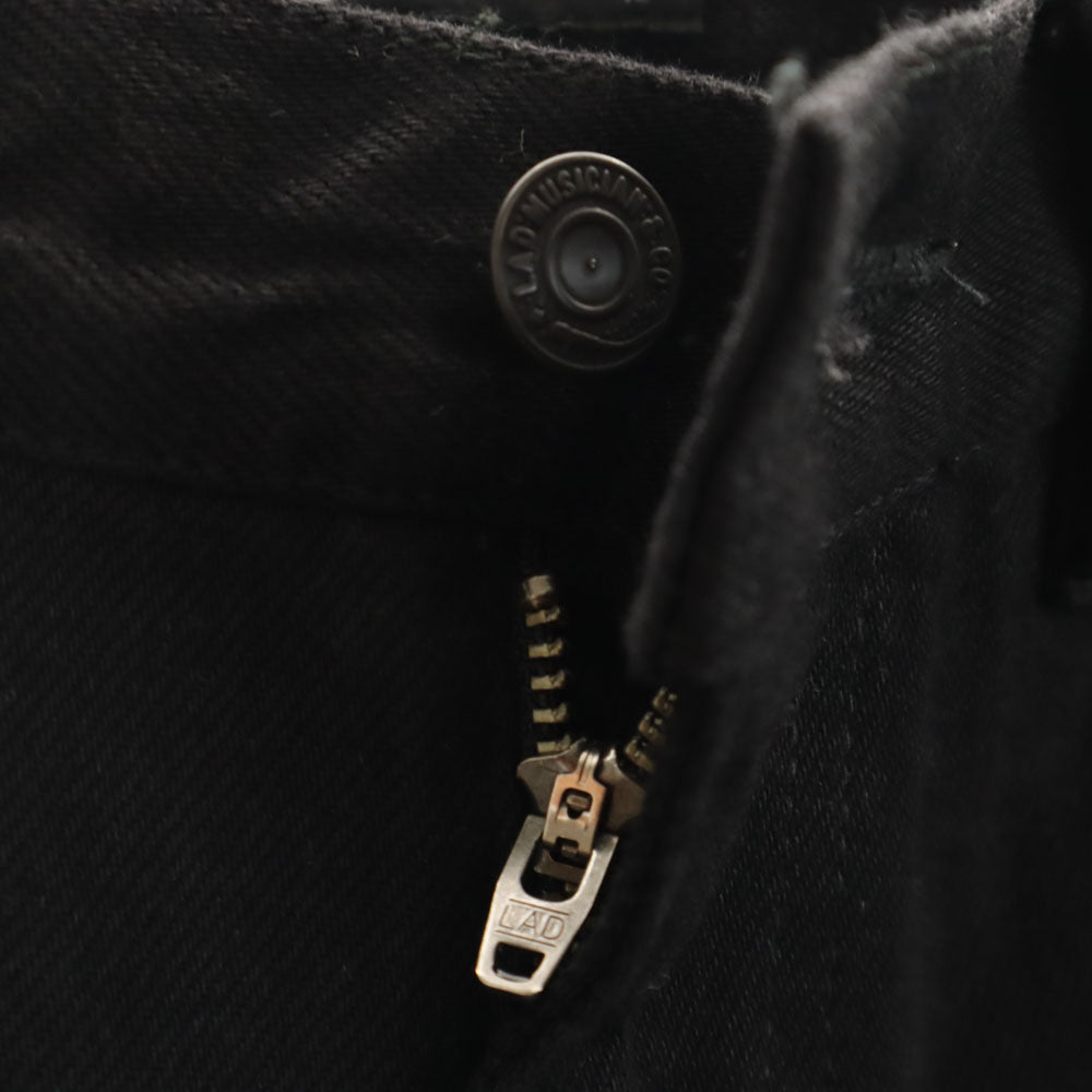 LAD MUSICIAN ラッドミュージシャン テーパードデニムパンツ 42 ブラック ジーンズ メンズ