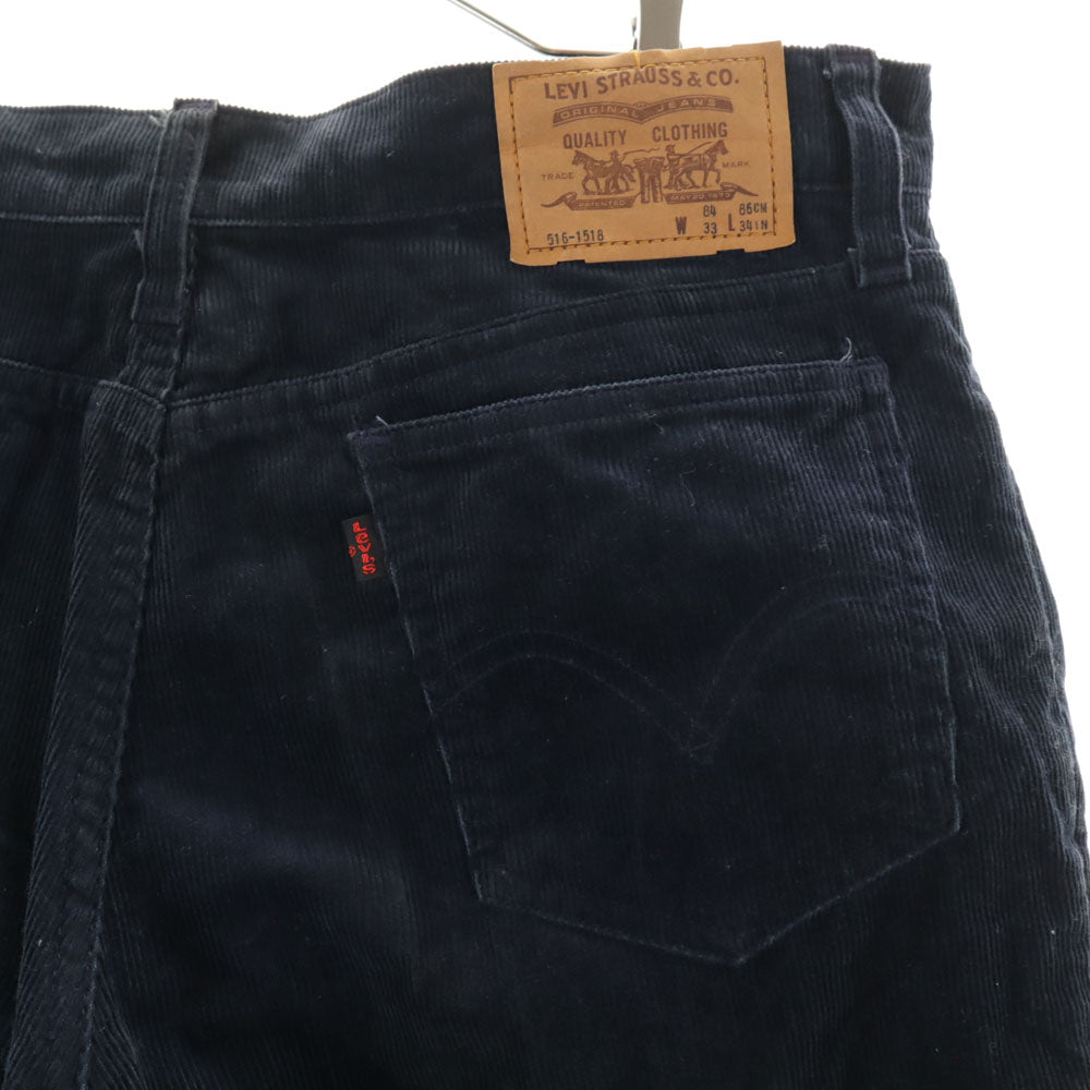 Levi's リーバイス 70s 516-1518 ヴィンテージ コーデュロイパンツ W33 ネイビー レディース