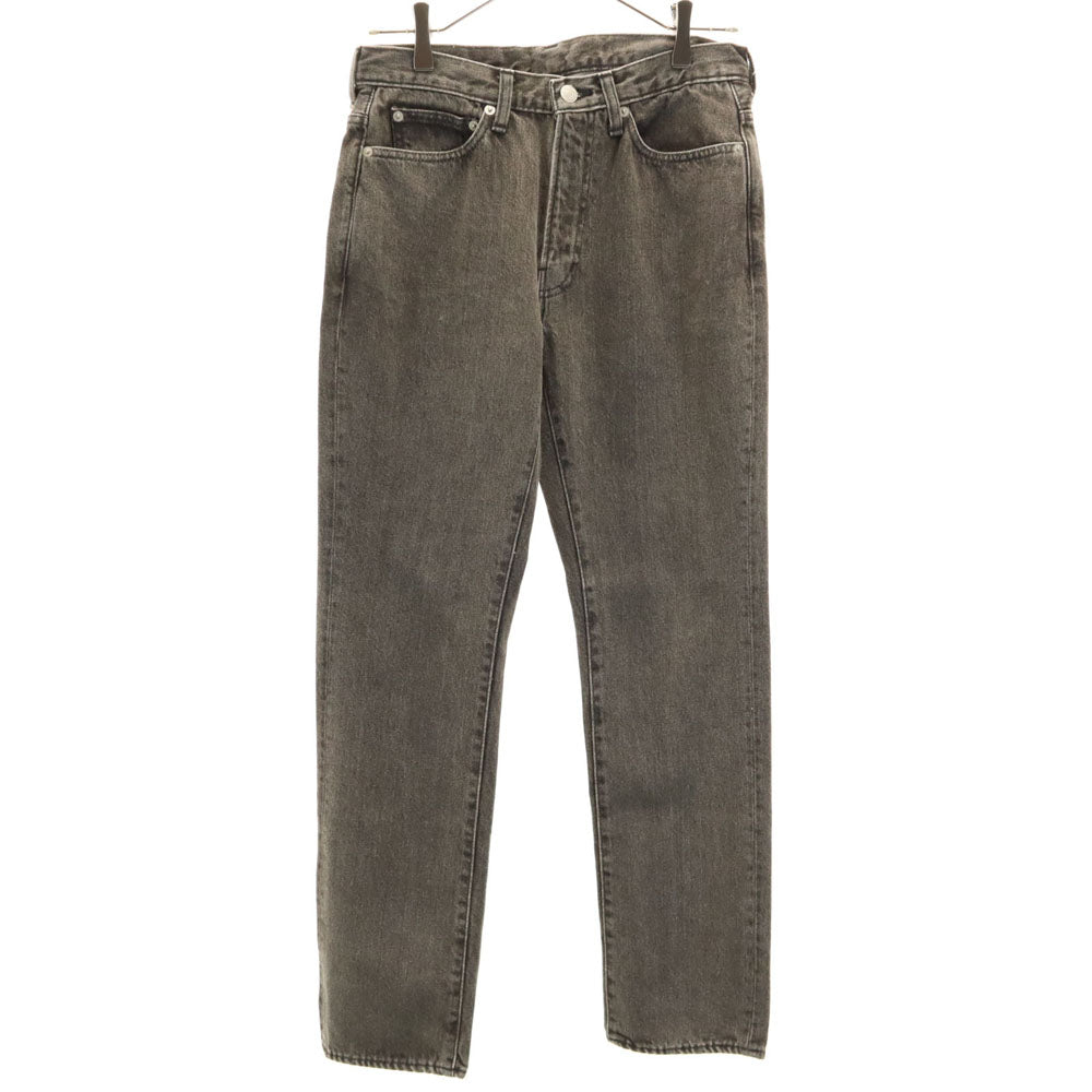 美品 Mr.GENTLEMAN ミスタージェントルマン 日本製 テーパードデニムパンツ W30 アイスブラック ジーンズ レディース