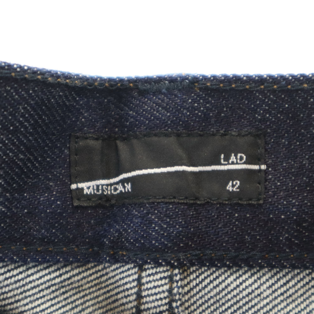LAD MUSICIAN ラッドミュージシャン デニムパンツ 42 ブラック メンズ