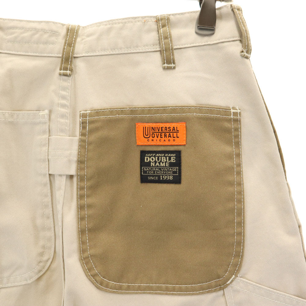 UNIVERSAL OVERALL ユニバーサルオーバーオール × ダブルネーム ペインターパンツ 1 ベージュ系 × DOUBLE NAME ジーンズ レディース
