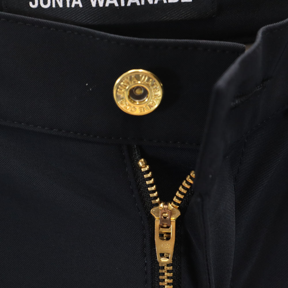 JUNYA WATANABE ジュンヤワタナベ 2021年 日本製 ストレッチ クロップドパンツ S チャコールブラック コムデギャルソン レディース
