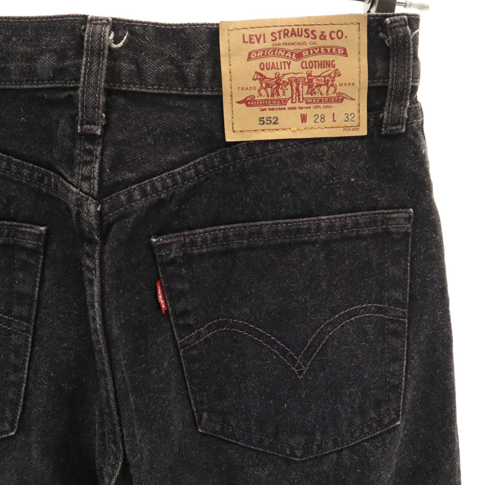 Levi's リーバイス 90s 552 オールド デニムパンツ W28 ブラック系 ジーンズ メンズ